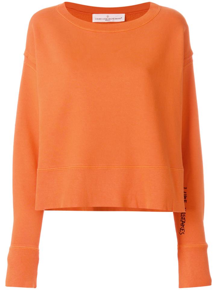 Golden Goose Deluxe Brand Boxy Sweathirt - Yellow & Orange