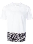 Marni Printed T-shirt, Men's, Size: 52, White, Cotton