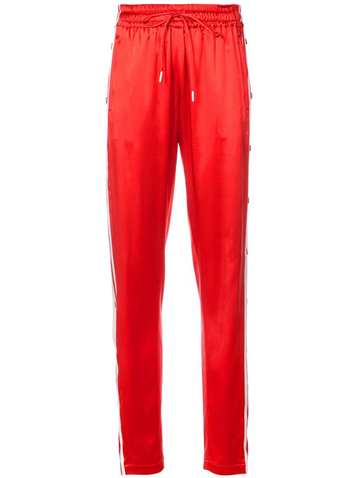 Monse Side Snap Joggers - Red