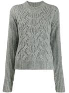 Helmut Lang Cable Knit Jumper - Grey