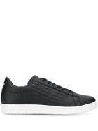 Ea7 Emporio Armani Logo Low-top Sneakers - Black