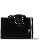 Giuseppe Zanotti Design Embellished Logo Cross-body Bag - Black