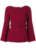P.a.r.o.s.h. Belted Blouse - Red