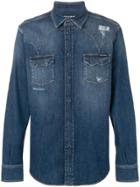 Dolce & Gabbana Distressed Denim Jacket - Blue