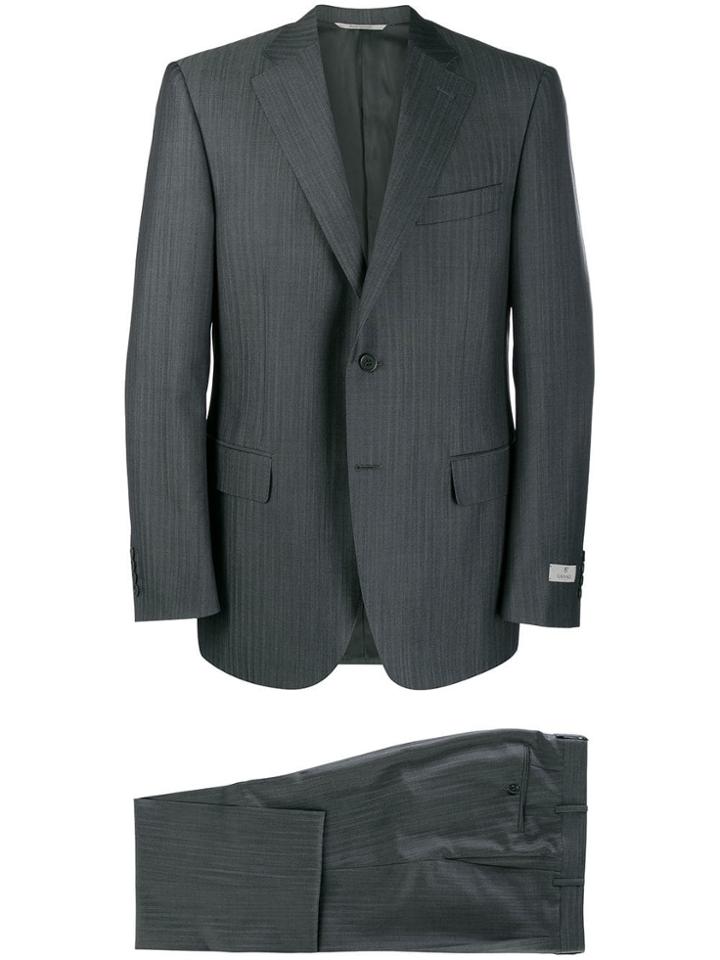Canali Striped Two-piece Suit - Grey