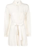 Semicouture Belted Shirt - White