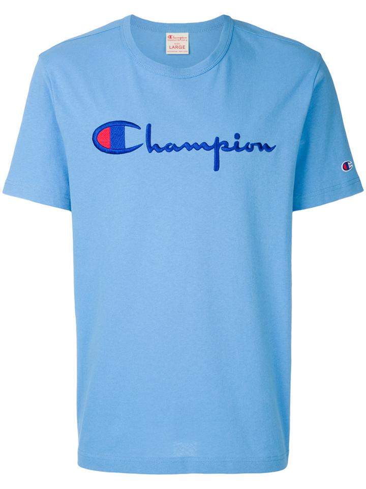 Champion Embroidered Logo T-shirt - Blue