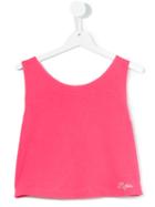 Lapin House - Wrap Cropped Blouse - Kids - Spandex/elastane/viscose - 14 Yrs, Girl's, Pink/purple