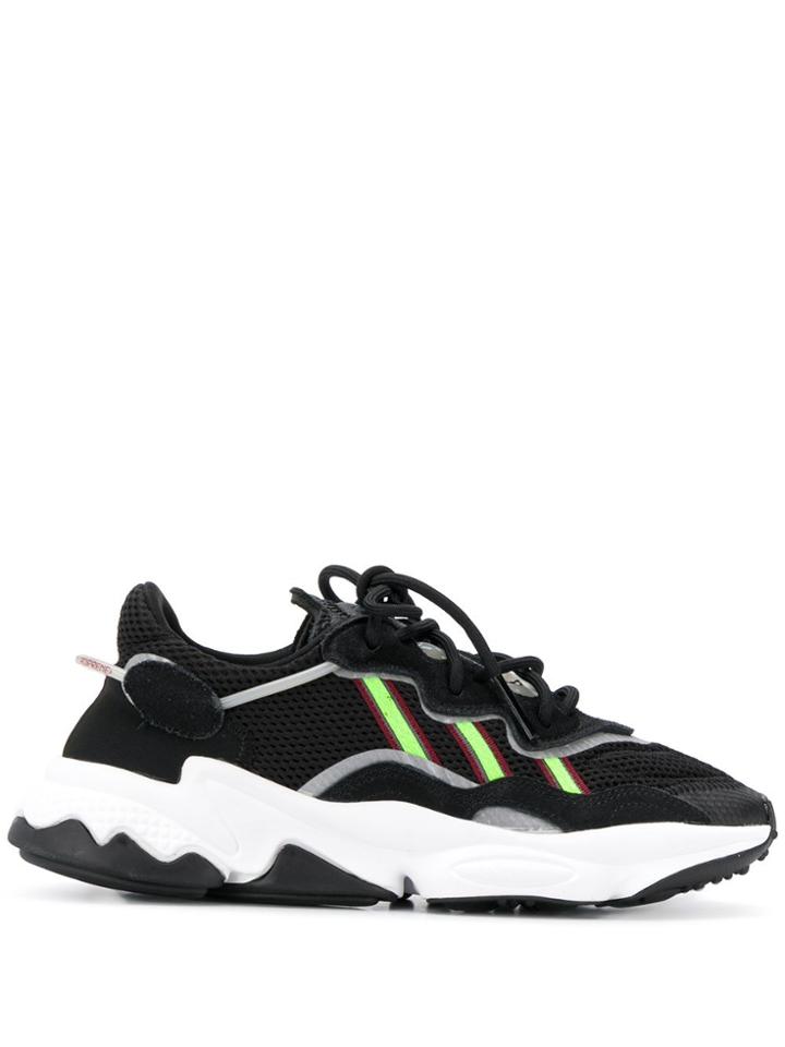Adidas Panelled Chunky Sole Sneakers - Black