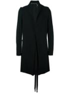 Cedric Jacquemyn Long Twin Split Blazer, Men's, Size: 48, Black, Cotton/linen/flax/polyamide/virgin Wool