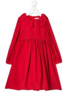 Patachou Ruffled Neck Dress - Red