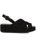 Camper Low Wedge Sandals - Black