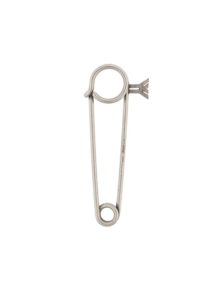 Yohji Yamamoto Logo Brooche - Silver