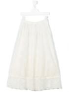 Caffe' D'orzo - Shift Skirt - Kids - Cotton/nylon/spandex/elastane/micromodal - 12 Yrs, Girl's, White
