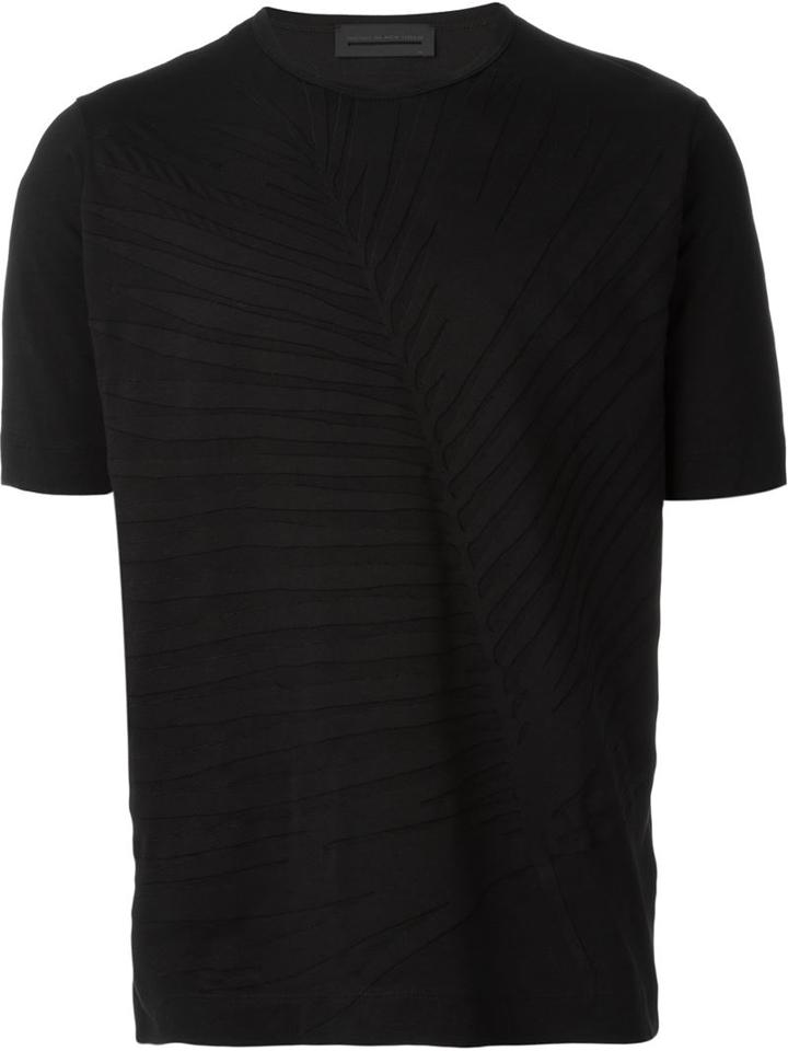 Diesel Black Gold Leaf Motif T-shirt, Men's, Size: S, Cotton