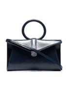 Complet Slate Blue Valery Mini Envelope Leather Crossbody Bag
