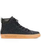 Premiata Felt Hi-top Sneakers - Grey