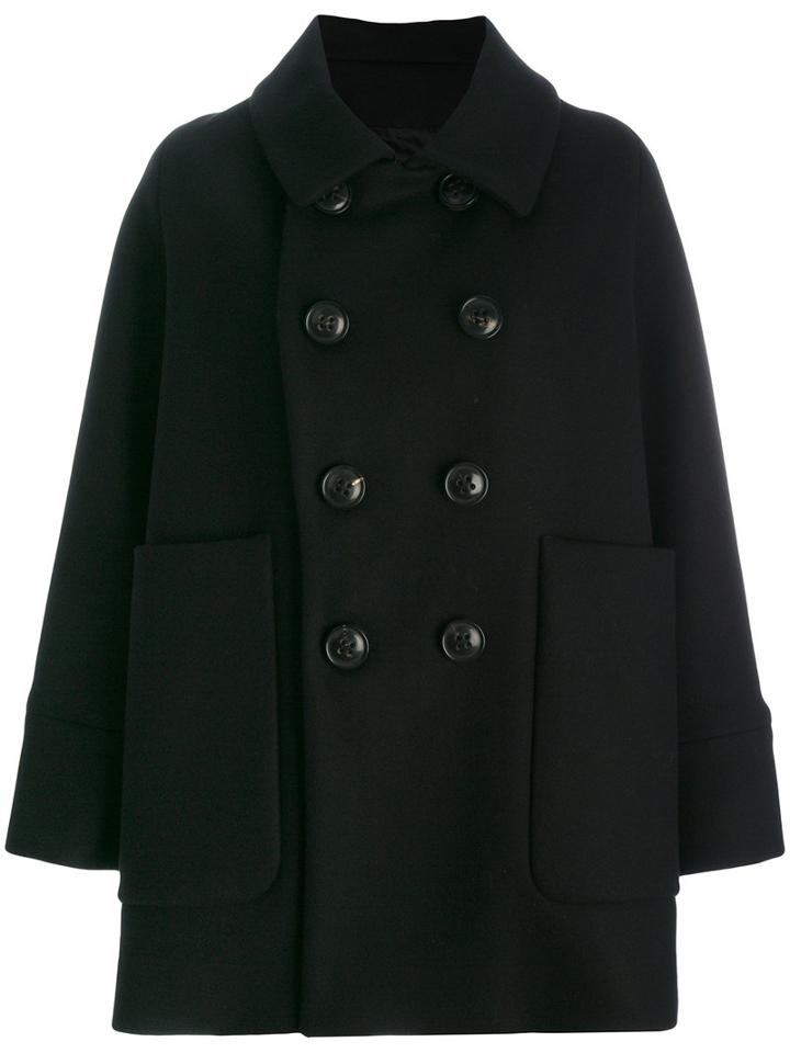 Dsquared2 - Classic Buttoned Coat - Women - Nylon/polyester/cashmere/virgin Wool - 38, Black, Nylon/polyester/cashmere/virgin Wool