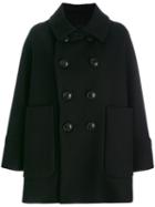 Dsquared2 - Classic Buttoned Coat - Women - Nylon/polyester/cashmere/virgin Wool - 38, Black, Nylon/polyester/cashmere/virgin Wool