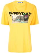 Sjyp Dino City Graphic T-shirt - Yellow