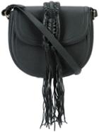 Altuzarra Ghianda Saddle Crossbody Bag, Women's, Black, Leather/linen/flax