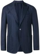Bagnoli Sartoria Napoli Pinstripe Wool Suit - Blue