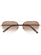 Montblanc Round Frame Sunglasses - Brown