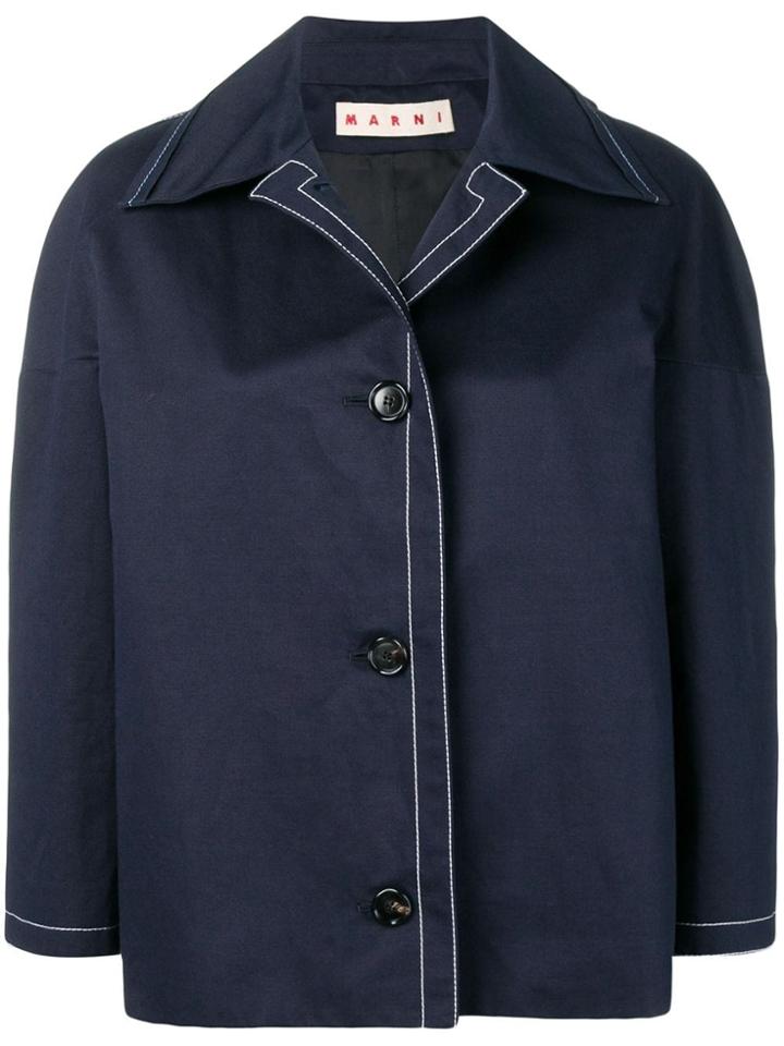Marni Light Cropped Jacket - Blue