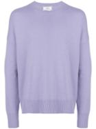 Ami Paris Crewneck Oversized Sweater - Pink