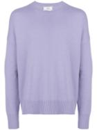 Ami Paris Crewneck Oversized Sweater - Pink