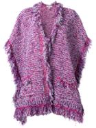 Etro Fringed Knit Cardigan, Women's, Cotton/acrylic/polyamide/wool