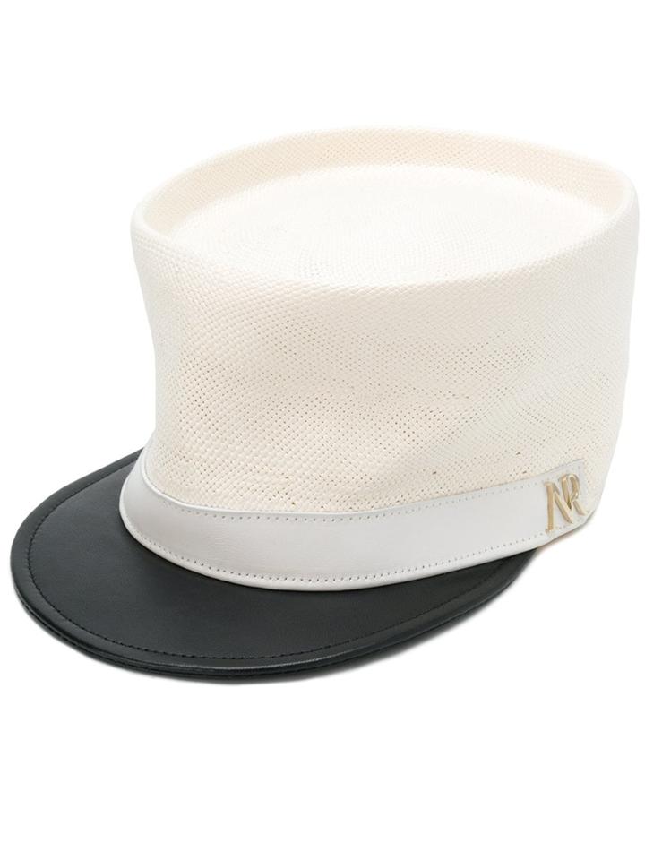 Nina Ricci Woven Cap - Neutrals