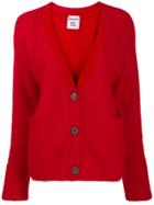 Semicouture V-neck Cardigan - Red