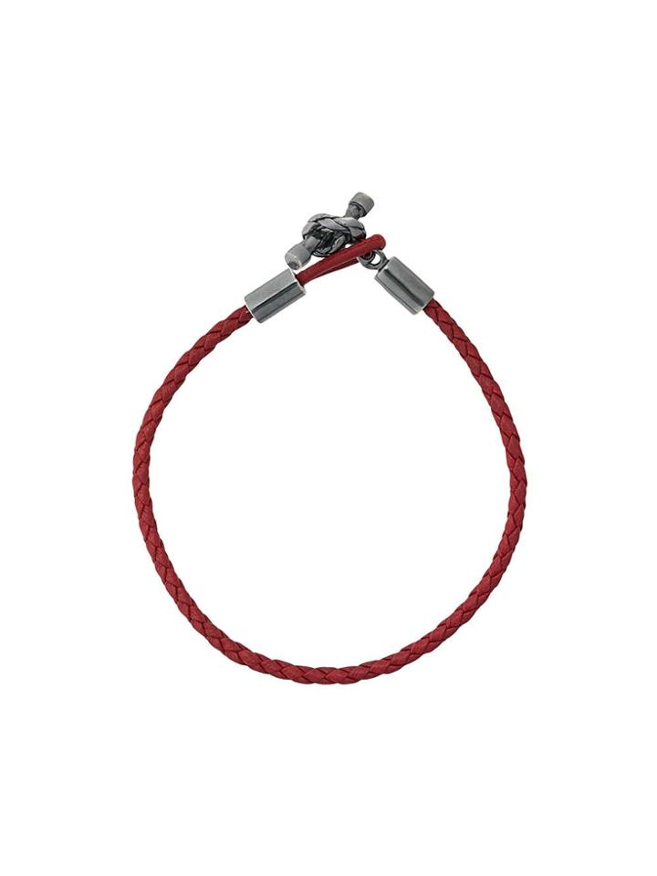Bottega Veneta Braided Bracelet - Red