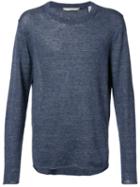 Vince - Knitted Top - Men - Linen/flax - Xl, Blue, Linen/flax