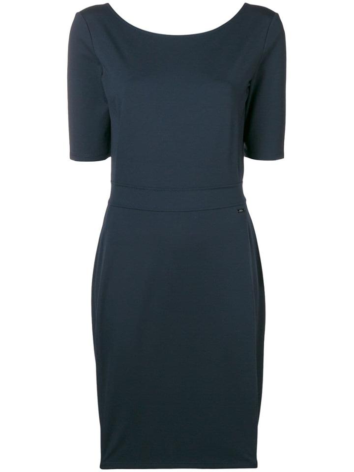 Armani Exchange Round Neck Dress - Blue