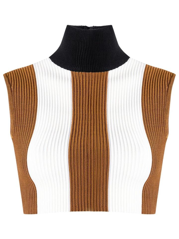 Haight Sleeveless Knit Top - Brown