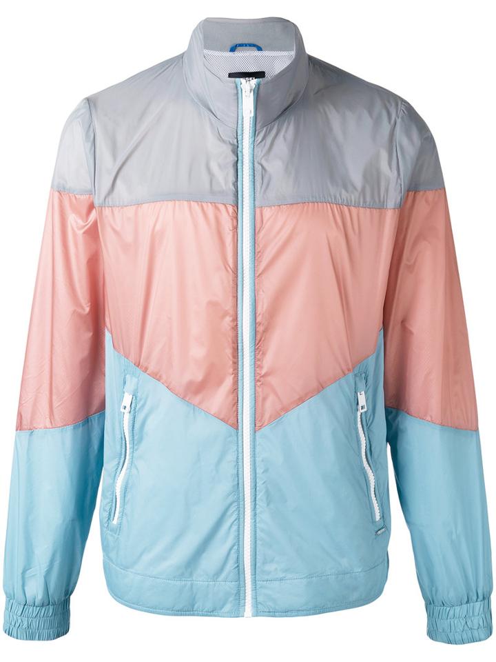 Diesel - Colourblock High Neck Jacket - Men - Polyamide/polyester - S, Blue, Polyamide/polyester