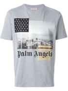 Palm Angels Front Print T-shirt - Grey