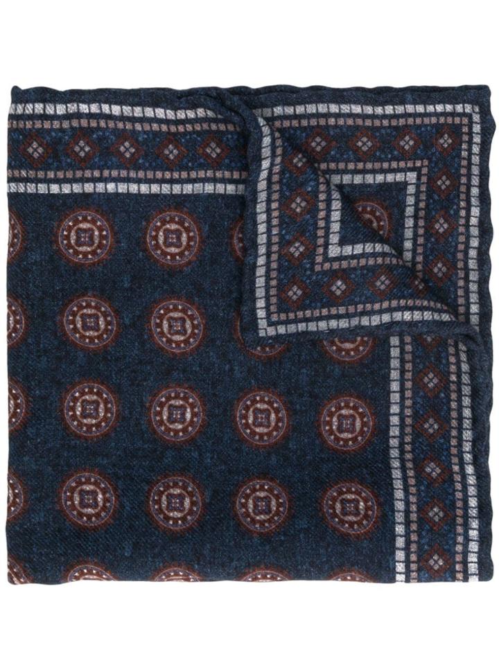 Brunello Cucinelli Printed Handkerchief - Blue