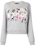 Love Moschino Floral Logo Sweatshirt - Grey