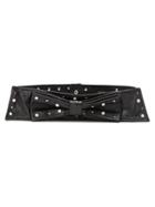 Andrea Bogosian Embellished Leather Belt - Black