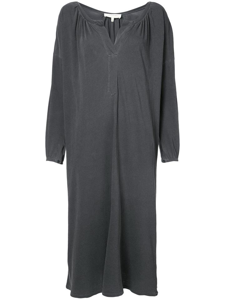 The Great - Poet Dress - Women - Cotton - 0, Grey, Cotton