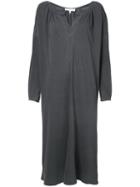 The Great - Poet Dress - Women - Cotton - 0, Grey, Cotton