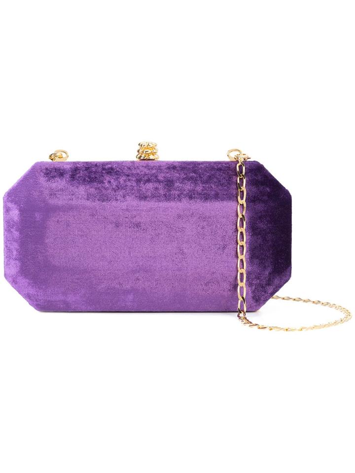Tyler Ellis Small Perry Clutch - Purple