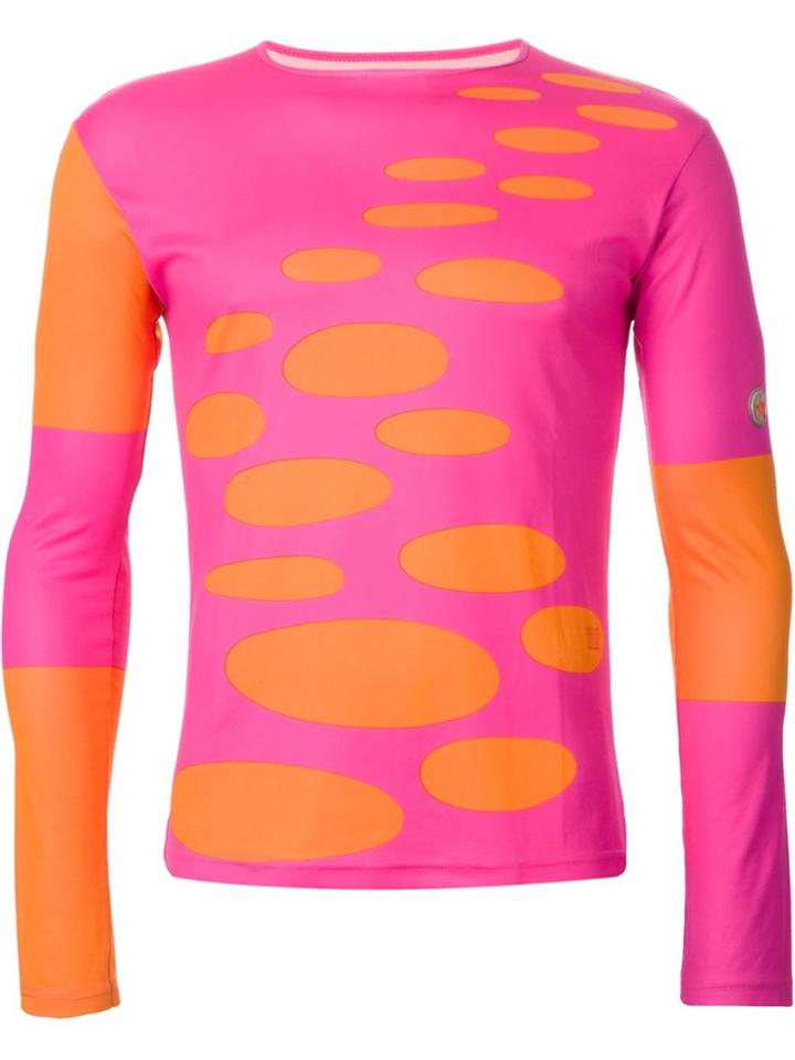 Walter Van Beirendonck Vintage Fluo Print Jumper - Pink & Purple
