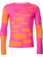 Walter Van Beirendonck Vintage Fluo Print Jumper - Pink & Purple