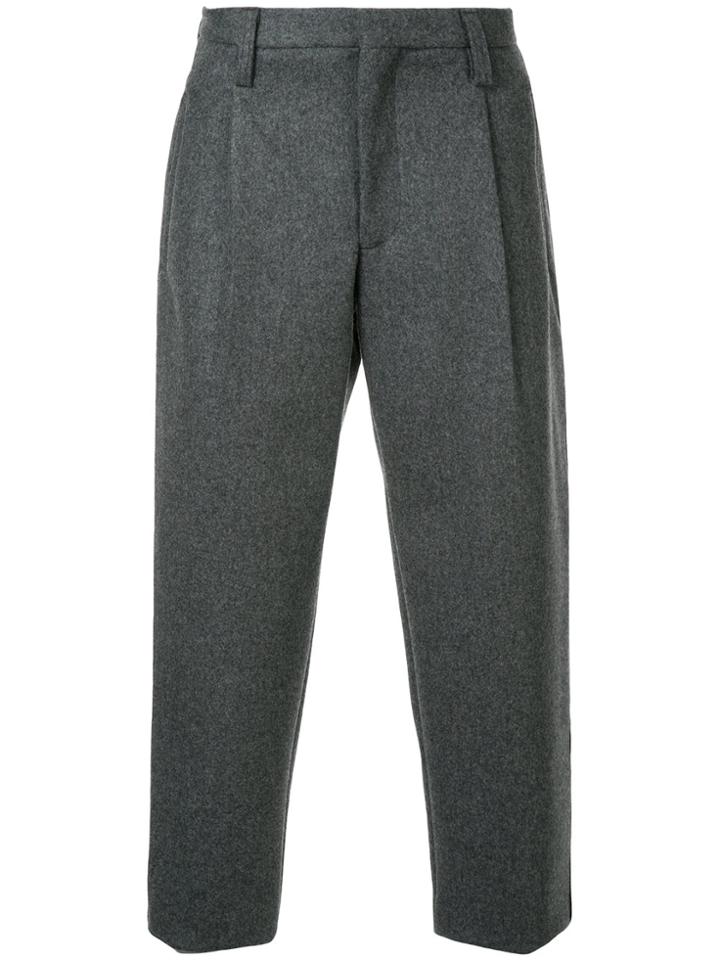 Estnation Cropped Trousers - Grey