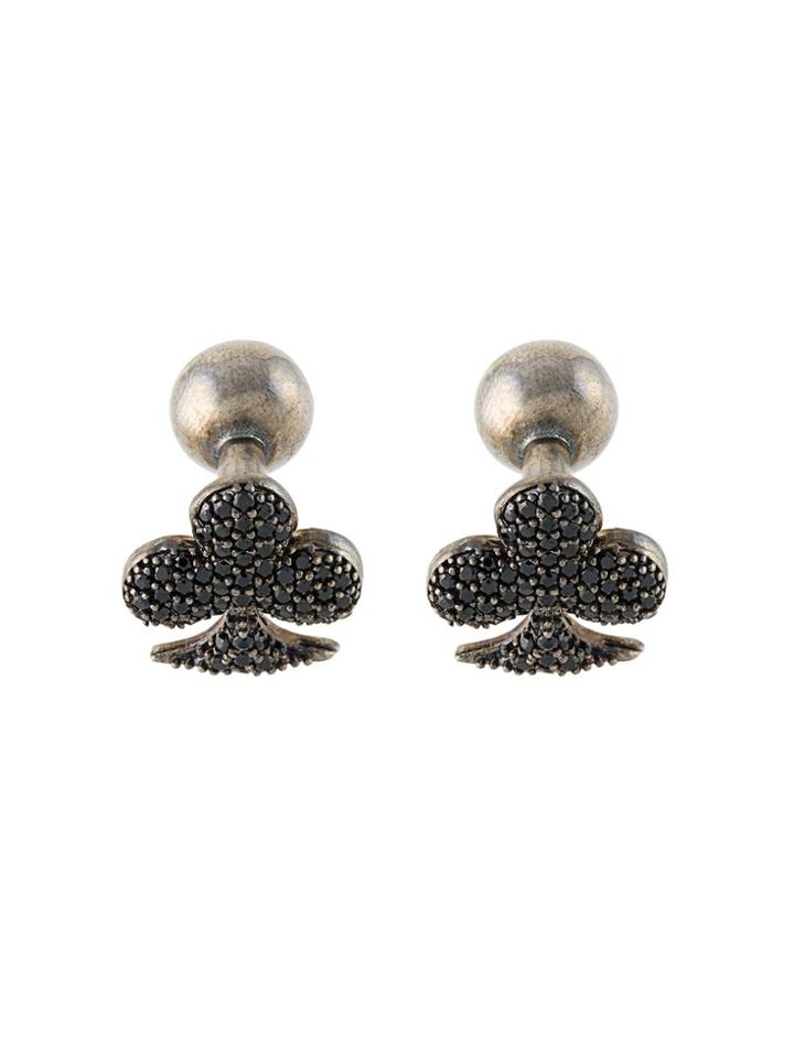 Begüm Khan Embellished Spade Cufflinks - Black