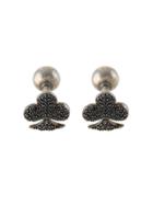 Begüm Khan Embellished Spade Cufflinks - Black